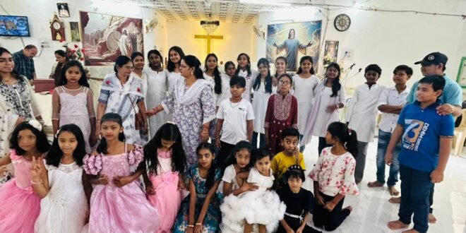 सीएनआई चर्च तखतपुर में सात दिवसीय वीबीएस क्लास का भव्य समापन
