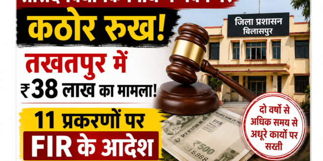 सांसद-विधायक निधि में गबन पर कठोर रुख: विलंबित व अधूरी परियोजनाओं पर अब सीधी  एफआईआर दर्ज करने का आदेश